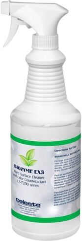 Celeste Biozyme EX3 LS-7200 Bio-Enzymatic Cleaner & Deodorizer (Case of 12 Quarts) | Digests Vomit, Urine & Organic Odors | NSF Certified & Hypoallergenic | For Aircraft & Transit Fabrics in Saudi Arabia