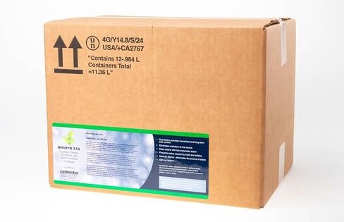 Celeste Biozyme EX3 LS-7200 Bio-Enzymatic Cleaner & Deodorizer (Case of 12 Quarts) | Digests Vomit, Urine & Organic Odors | NSF Certified & Hypoallergenic | For Aircraft & Transit Fabrics in Saudi Arabia