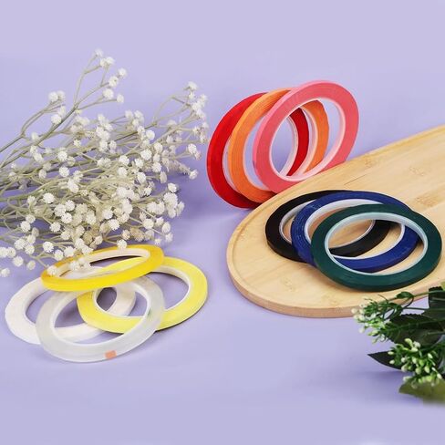 10 Rolls Autoclave Tape - 0.24 Inch Width, 216.5 Inch Length, 10 Colors - Easy to Use in Saudi Arabia