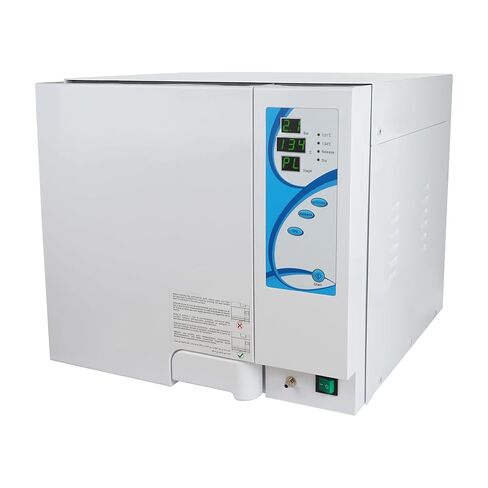 New Upgrade 18L Autoclave Sterilizer, 1500W Tabletop Class N High Pressure Steam Sterilizer, 110V Autoclave Machine with Drying Function, Secure Door Lock, Automatic Drainage & Steam Exhaust (18L) in Saudi Arabia