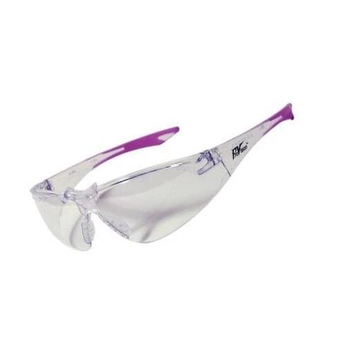 Palmero 3760CP Chic Clear Health Care Eyewear Frame with Pink Tips Clear Lens in Saudi Arabia