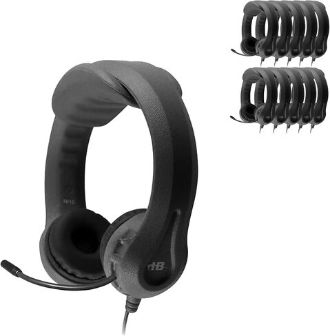 HamiltonBuhl 42 Pack of Kids Black Flex-Phone TRRS Headset with Boom Microphone in Saudi Arabia