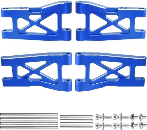 Aluminum Front & Rear Suspension Arms 4-Pack Upgrades for 1/18 Traxxas LaTrax Teton Desert Prerunner SST, Replace Parts 7630 (Blue) in Kuwait