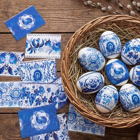 Eaasty 24 Pcs Orthodox Easter Egg Wraps Virgin Mary Jesus Icons Heat Shrink Sleeves Ukrainian Pysanky Supplies Traditional Easter Eggs Decorating Kit for Orthodox Party Decoration Eggs in Saudi Arabia