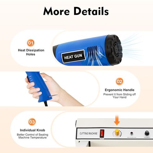 آلة تغليف بالانكماش مقاس 24 بوصة، آلة تغليف بالانكماش الحراري بقدرة 530 وات للتغليف، سدادة حرارية بقدرة 1500 وات، درجة حرارة قابلة للتعديل لأفلام PVC، POF، PP، PE in Kuwait