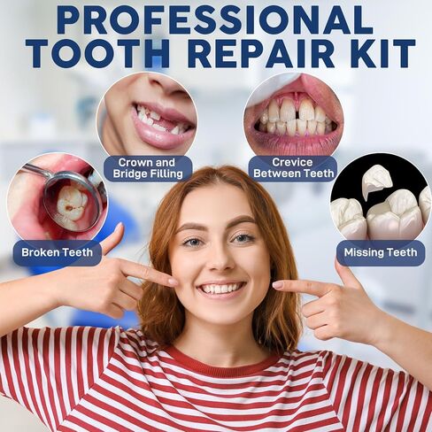 Zinc Oxide Eugenol Dental Cement Tooth Repair kit for Broken Teeth, Temporary Filling for Crowns, Tooth Filler, Cavity Filler for Teeth in Kuwait