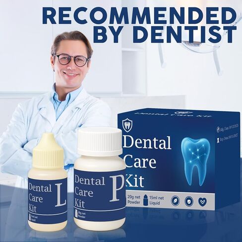 Zinc Oxide Eugenol Dental Cement Tooth Repair kit for Broken Teeth, Temporary Filling for Crowns, Tooth Filler, Cavity Filler for Teeth in Kuwait