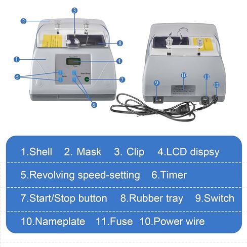 REEHUT HL-AH G8 Silver Dental Digital Amalgamator Amalgam Mixer LCD Lab Capsule Mixer Lab Equipment in Kuwait