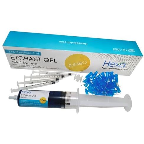 HE-1004 Hexa Etchant Gel 37% Phosphoric Acid Blue Syringes 4/Pk 2mL in Kuwait