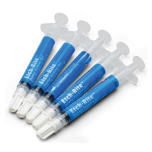 Pulpdent Corp Pulpdent SY-ET3 Etch-Rite محاقن إعادة تعبئة فارغة لـ Jumbo Etch-Rite 3 مل 5/Pk in Kuwait