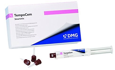 DMG 212129 TempoCem Smartmix Zinc Oxide Eugenol Temporary Cement, 2 gm - 11 gm Syringes and 10 Smartmix Tips in Kuwait