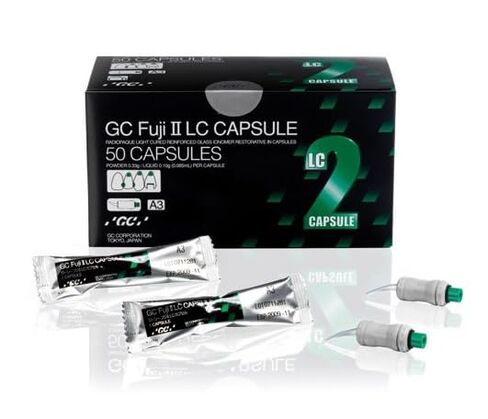 GC 000140 Fuji II LC Glass Ionomer Restorative Capsules A3 50/Pk in Kuwait