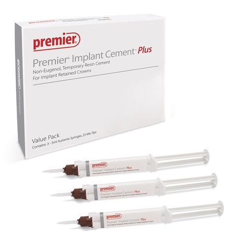 Premier Dental 3001556 Implant Cement Plus Value Pack Syringe White 3/Pk 5 mL in Kuwait