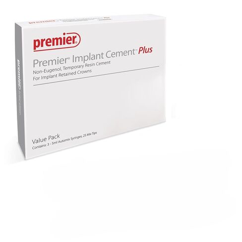 Premier Dental 3001556 Implant Cement Plus Value Pack Syringe White 3/Pk 5 mL in Kuwait