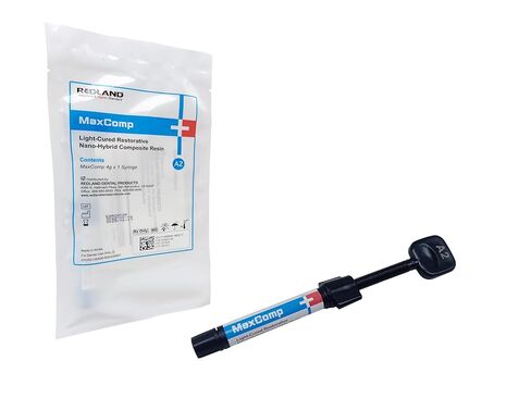 REDLAND Dental MaxComp Light-Cure Nano-Hybrid Composite Resin 4gm Syringe All Shade (A2) in Kuwait