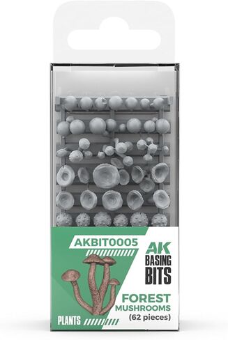 AK RESIN AKBIT0005 FOREST MUSHROOMS - BASING BITS (63pcs) in Saudi Arabia