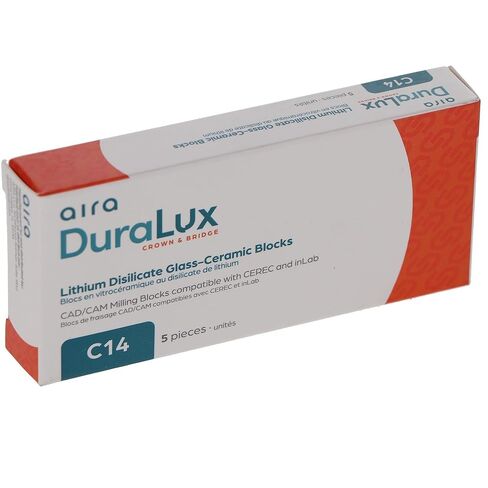 Aira 600133 DuraLux IPS e.max Type Blocks CAD inLab HT D2 C14 5/Pk in Kuwait