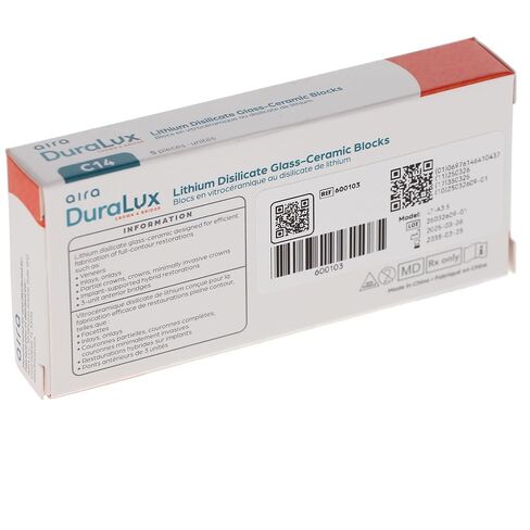 Aira 600103 DuraLux IPS e.max نوع كتل CAD inLab LTA3.5 C14 5/Pk in Kuwait