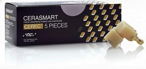 GC 012547 Cerasmart CEREC Force Absorbing Blocks A3#12 Low Translucency 5/Pk in Kuwait