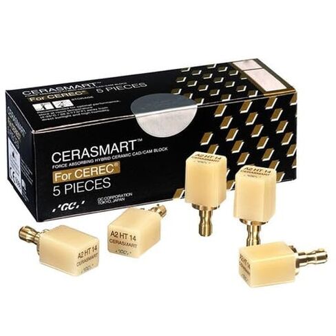 GC 012547 Cerasmart CEREC Force Absorbing Blocks A3#12 Low Translucency 5/Pk in Kuwait