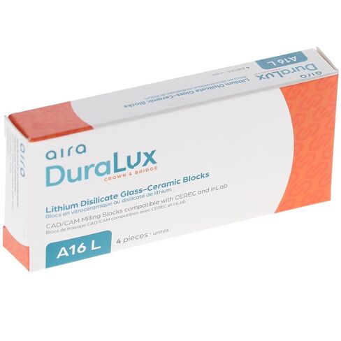 Aira 600152 DuraLux IPS e.max Type Blocks CAD inLab LT A3 A16 L 4/Pk in Kuwait