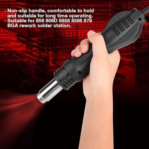 Hot Air Gun Handle 220V Replacement for 858 858D 8858 8586 878 BGA Rework Soldering Station Tool in Kuwait