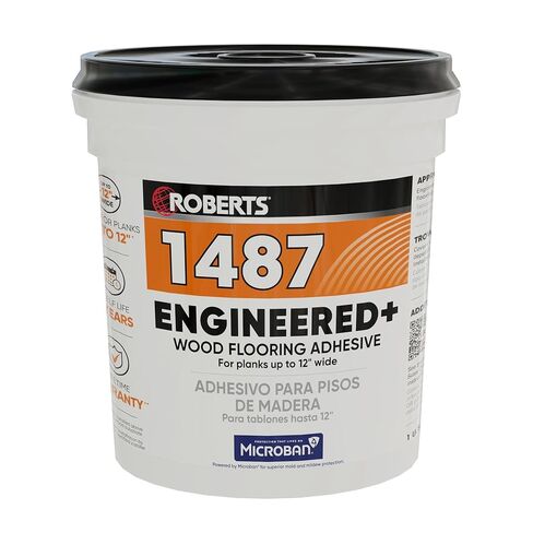 Roberts 1487 Engineered+ Wood Flooring Adhesive for Engineered Wood Planks and Parquet Flooring - 1 Gal. (3.78 L) in Saudi Arabia