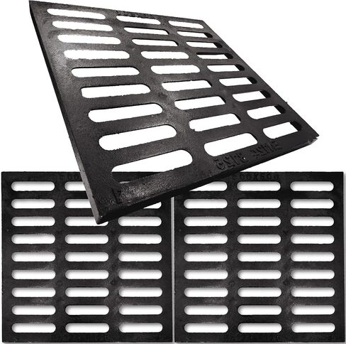 شبكة تصريف من الحديد الزهر مقاس 16 × 16 بوصة لحوض Vodaland Catch، فئة B 28100 رطل غطاء قناة الممر للخدمة الشاقة، شبكة تصريف الخندق الخارجية، غطاء مجاري معدني مربع (صحيح 15.4 × 15.4) in Kuwait