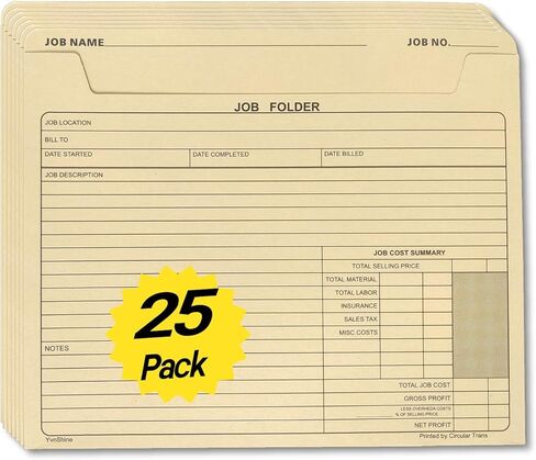 مجلد مهام لمشاريع البناء، مقاس 12 × 10 بوصة للورق بحجم ليتر، مانيلا (50) in Kuwait