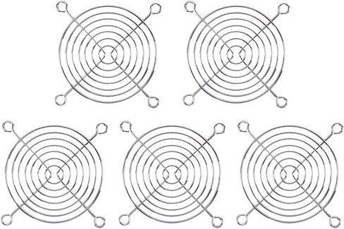 مروحة تبريد شواية معدنية للأصابع 5 قطع حافظة كمبيوتر شخصي مروحة تبريد شوايات سطح المكتب واقي إصبع غطاء حماية 40 مم 50 مم 60 مم 70 مم 120 مم (5 قطع 120 مم) in Kuwait