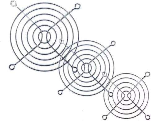 مروحة تبريد شواية معدنية للأصابع 4/5/6/7/8/9/12 سم هيكل شبكي حديدي تحويل خارجي مروحة تبريد غطاء معدني واقي مقاوم للصدأ (5 قطع، 6 سم) in Kuwait