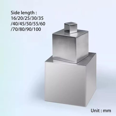 304 مكعب من الفولاذ المقاوم للصدأ مكعب مصقول لامع مصنوع يدويًا أجزاء أدوات المواد (20 × 20 × 20 مم) in Kuwait