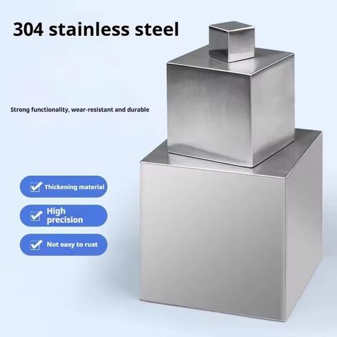 304 مكعب من الفولاذ المقاوم للصدأ مكعب مصقول لامع مصنوع يدويًا أجزاء أدوات المواد (20 × 20 × 20 مم) in Kuwait