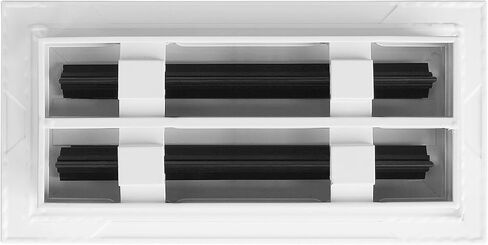 BUILDMART - 10x4 Modern AC Vent Cover - Decorative White Aluminum Air Vent - Standard Linear Slot Diffuser - Heating and Cooling Register Grille for Ceiling, Walls & Floors - Texas Buildmart in Kuwait