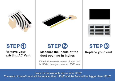 BUILDMART - 10x4 Modern AC Vent Cover - Decorative White Aluminum Air Vent - Standard Linear Slot Diffuser - Heating and Cooling Register Grille for Ceiling, Walls & Floors - Texas Buildmart in Kuwait