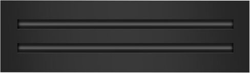 BUILDMART - 10x4 Modern AC Vent Cover - Decorative White Aluminum Air Vent - Standard Linear Slot Diffuser - Heating and Cooling Register Grille for Ceiling, Walls & Floors - Texas Buildmart in Kuwait
