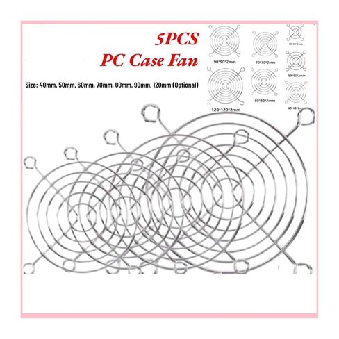Cooling Fan Grill Metal Finger Guard 5pcs PC Case Cooling Fan Grills Desktop Finger Guard Protector Protection Cover 40mm 50mm 60mm 80mm 120mm(5pcs 50mm) in Saudi Arabia