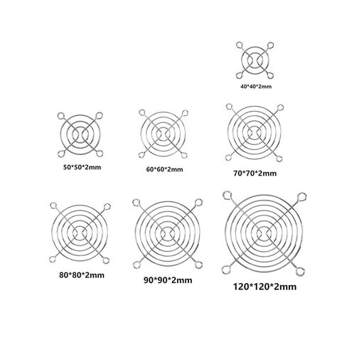 Cooling Fan Grill Metal Finger Guard 5pcs PC Case Cooling Fan Grills Desktop Finger Guard Protector Protection Cover 40mm 50mm 60mm 80mm 120mm(5pcs 50mm) in Saudi Arabia
