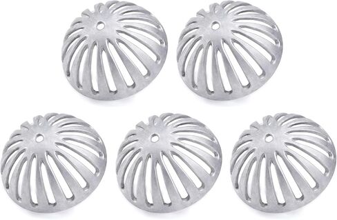 3 Pack Floor Sink Strainer Floor Drain Strainer Heavy Duty Aluminum Dome Sink Drain Strainer Floor Drain Cover for Kitchen, Bar, Outdoor Garden or Bath 5-1/4" Diameter x 2-1/4"H in Saudi Arabia