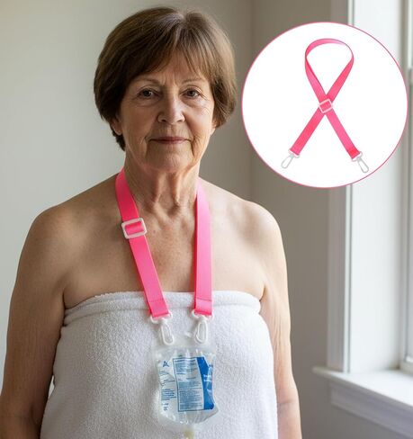 3PCS Mastectomy Drain Holder, Nylon Shower Drain Holder After Tummy Tuck, Adjustable with Hooks Secure for Mastectomy Abdominal Debridement Breast Cancer Post Surgery Care in Kuwait