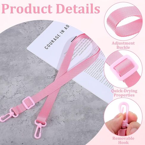 Sibba 3 Pack Shower Lanyard for Mastectomy Drain Holder, Abdominal Debridement Breast Cancer Tummy Tuck Patients Surgical Drain Holder, Mastectomy Recovery Supplies Drains Holders with 2 Hooks in Kuwait