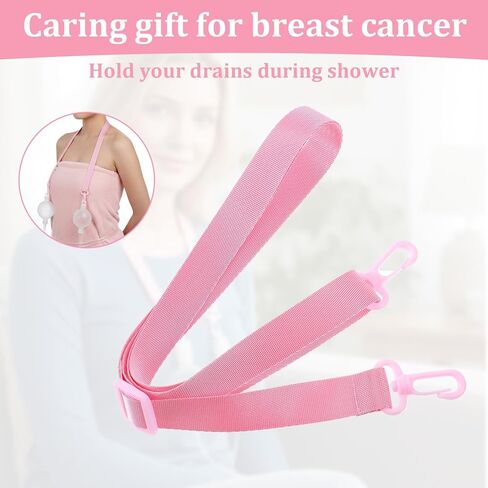 Sibba 3 Pack Shower Lanyard for Mastectomy Drain Holder, Abdominal Debridement Breast Cancer Tummy Tuck Patients Surgical Drain Holder, Mastectomy Recovery Supplies Drains Holders with 2 Hooks in Kuwait