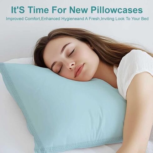 Disposable Pillow Case Covers(Pack of 100),Bulk Pillow Cases for Medical Hospital Travel,Paper Pillow Cases Disposable 21" Width x 30"Length (Blue) in Kuwait