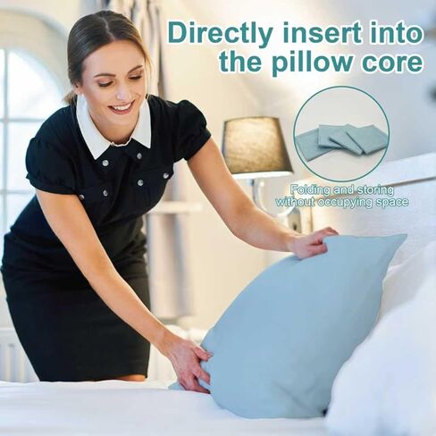 Disposable Pillow Case Covers(Pack of 100),Bulk Pillow Cases for Medical Hospital Travel,Paper Pillow Cases Disposable 21" Width x 30"Length (Blue) in Kuwait