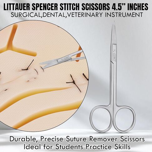 HADIZ Suture Removal Kit Includes Suture Removal Scissor Forceps Stainless Steel Suture Removal Tools in Kuwait