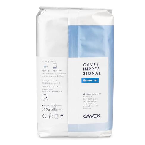Cavex Impressional Alginate Impression Material, Normal Set, 500 Grams in Kuwait