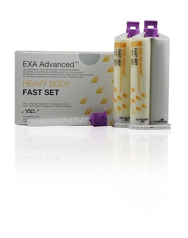 GC 137110 EXA Advanced VPS Impression Material Heavy Body Fast Set 2/Pk 48 mL in Kuwait