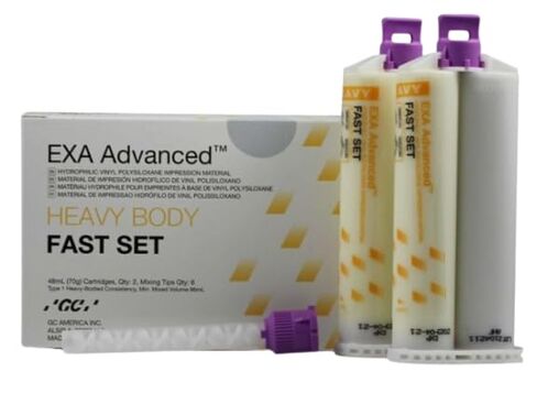 GC 137110 EXA Advanced VPS Impression Material Heavy Body Fast Set 2/Pk 48 mL in Kuwait