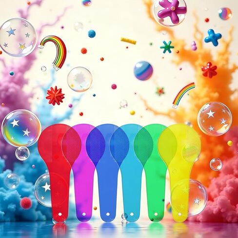 6Pcs Color Paddles,Transparent Optics Filter Plate Color Learning for Learning and Education,Educational Science,Cognition Science in Kuwait