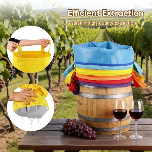 5 Gallon Filter Bag, 5 Pack Mesh Filter Bags with Handle 25-220 Micron Bags for Hydroponics, Brewing, Gardening, Reusable Straining Bag with Filter Screen and Storage Pouch in Kuwait